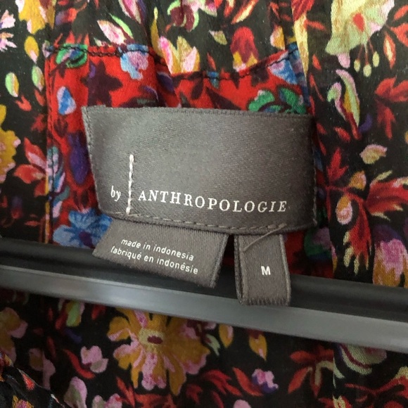 ANTHROPOLOGIE Helen Boho Floral Sheer Tunic Dress Size Medium - Picture 10 of 13